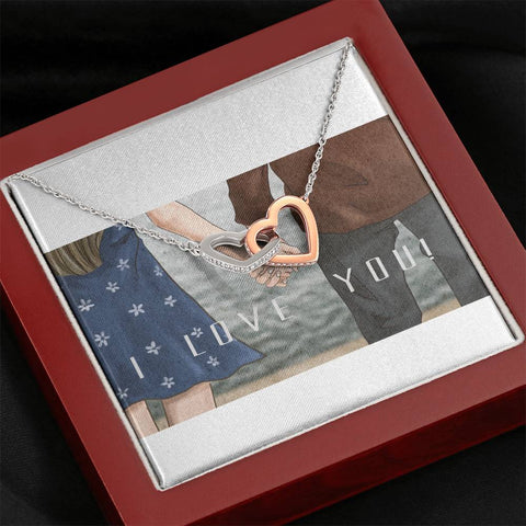 Image of Interlocking Hearts Necklace | Gift to Girlfriend