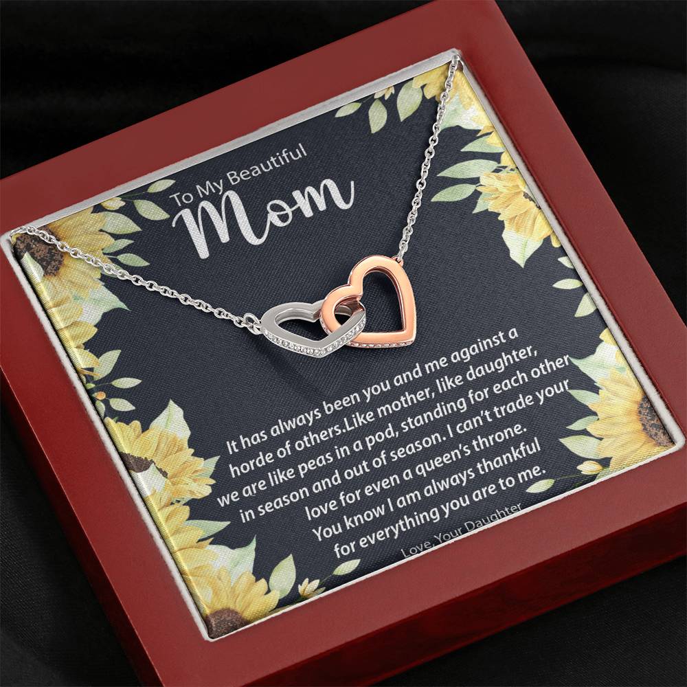 Interlocking Hearts Necklace | Surprise Your Mom With This Perfect Gift