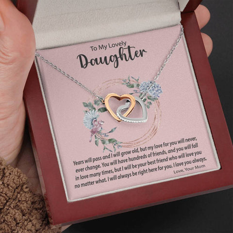 Image of Interlocking Hearts Necklace | Surprise Your Daughter with This Perfect Gift
