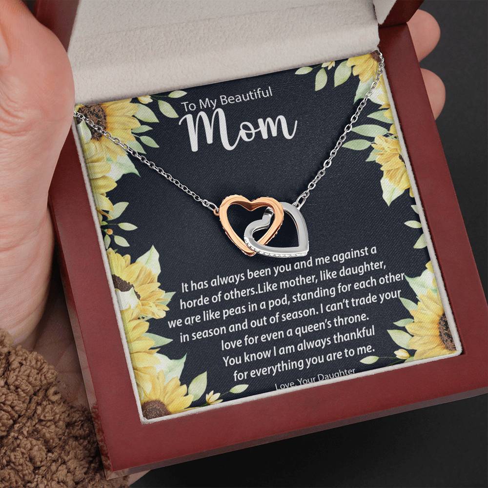 Interlocking Hearts Necklace | Surprise Your Mom With This Perfect Gift