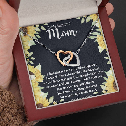 Image of Interlocking Hearts Necklace | Surprise Your Mom With This Perfect Gift