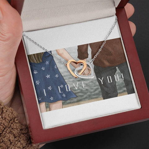 Image of Interlocking Hearts Necklace | Gift to Girlfriend