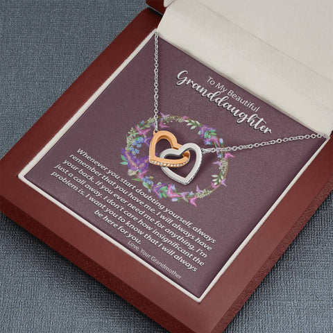 Image of Interlocking Hearts Necklace  | Surprise Your Granddaughter with This Perfect Gift