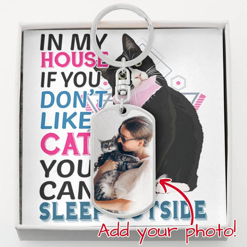 Image of Personalized Photo Keychain | Gift for Cat Mom