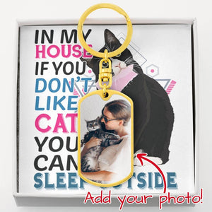 Personalized Photo Keychain | Gift for Cat Mom