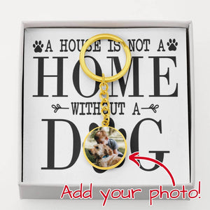 Personalized Circle Photo Keychain