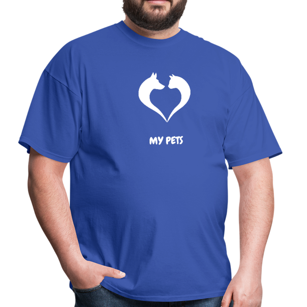 Love my pets - Men's T-Shirt - royal blue