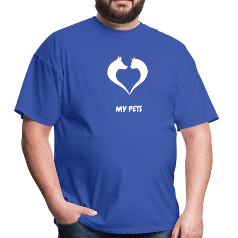 Image of Love my pets - Men's T-Shirt - royal blue