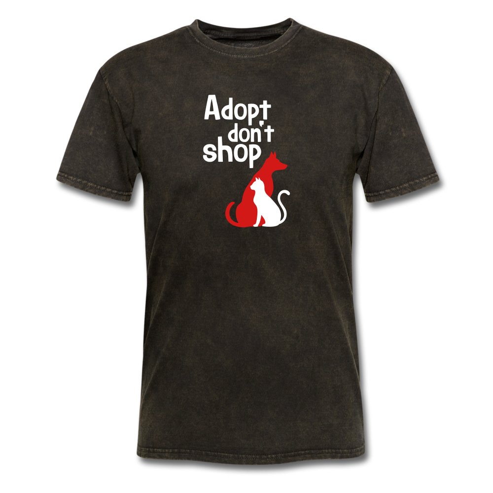 Adopt don't Shop Men's T-Shirt - mineral black