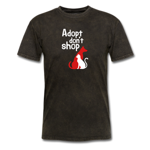 Adopt don't Shop Men's T-Shirt - mineral black