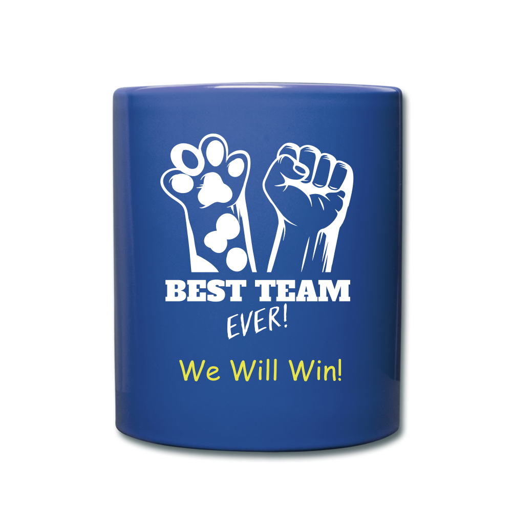 Team Up Stop Over-Vaccination Full Color Mug - royal blue