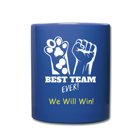 Image of Team Up Stop Over-Vaccination Full Color Mug - royal blue