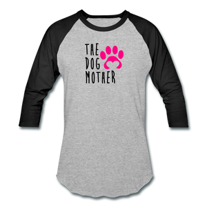 The Dog Mother - Baseball T-Shirt - heather gray/black