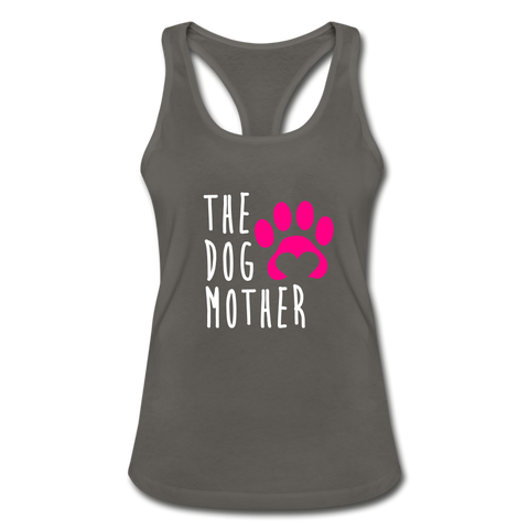 The Dog Mother Women's Racerback Tank Top - charcoal