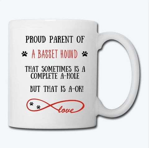 Image of Basset Hound gift, Basset Hound mom, Basset Hound mug, Basset Hound gift for women, Basset Hound mom mug, Basset Hound mommy, Basset Hound