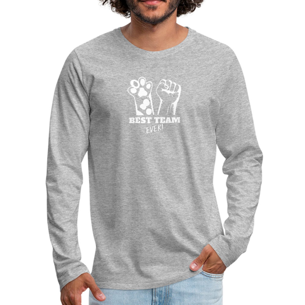 Best team Ever Men's Premium Long Sleeve T-Shirt - heather gray