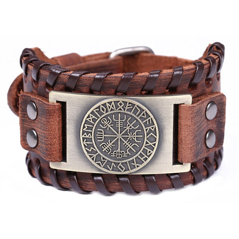 Image of Wiccan Compass Viking Bracelet