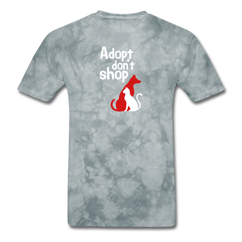 Adopt don't Shop Men's T-Shirt - grey tie dye