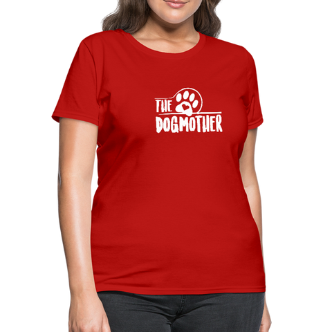 Image of The Dog Mother Women's T-Shirt - red