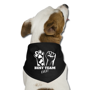 Best Team Ever Dog Bandana - black