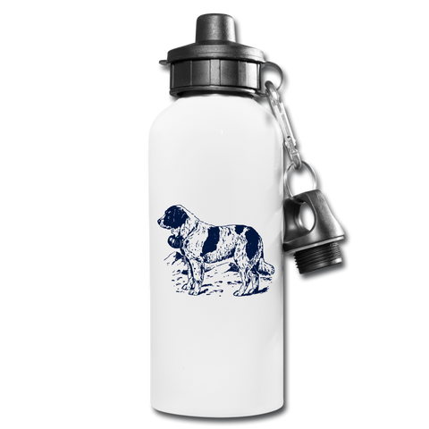 Image of St. Bernard Lovers Water Bottle - white