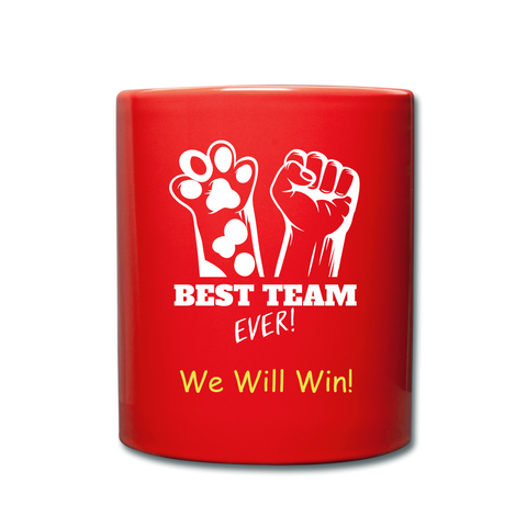 Team Up Stop Over-Vaccination - Full Color Mug - red