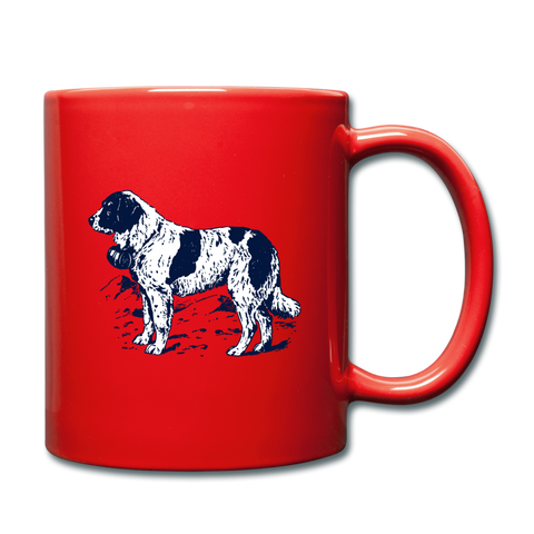 Image of St. Bernard Lovers Coffee Mug - red