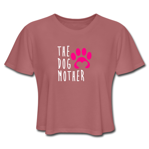 Image of The Dog Mother - Women's Cropped T-Shirt - mauve