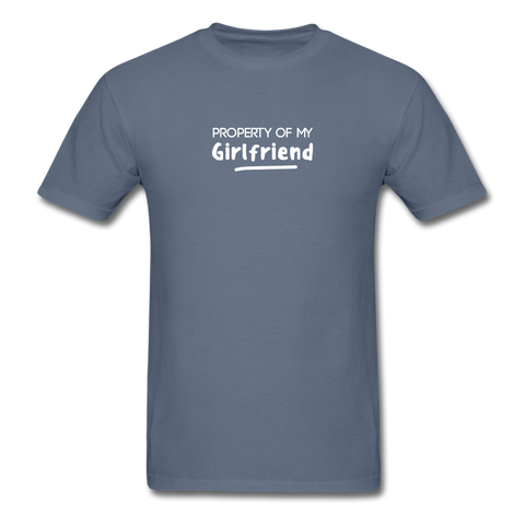 Image of Property of my girlfriend Men's T-Shirt - denim