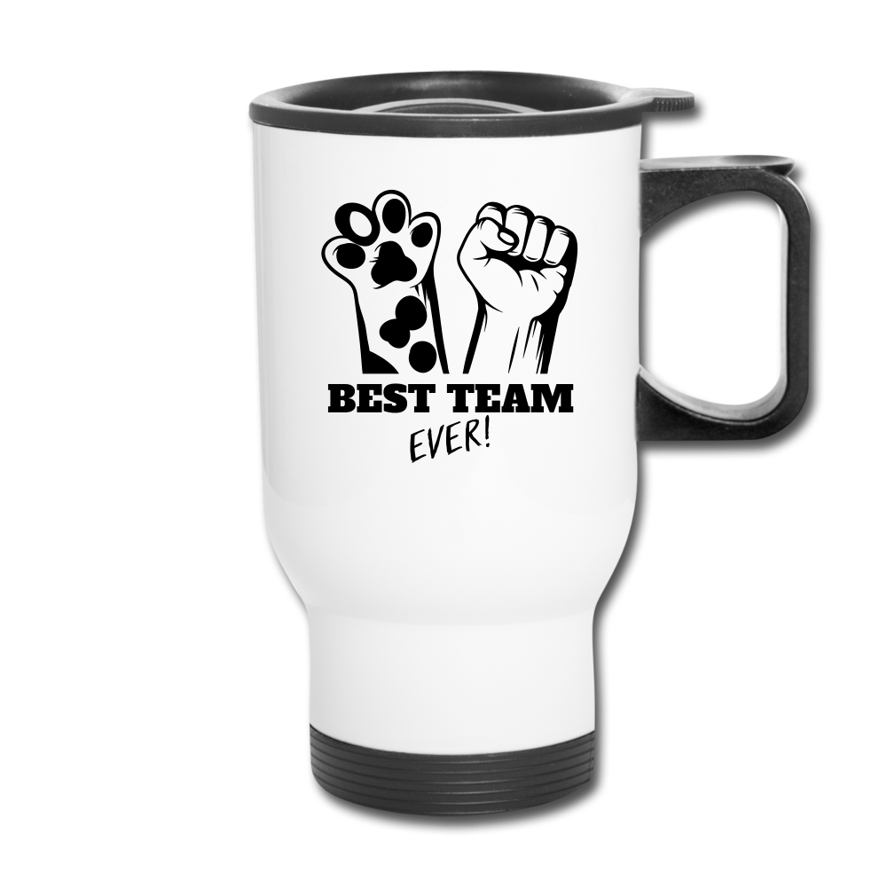 Team Up Travel Mug - white