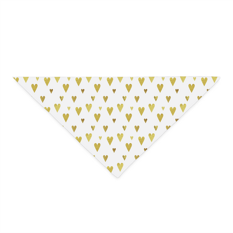 Image of Gold Hearts Bandana