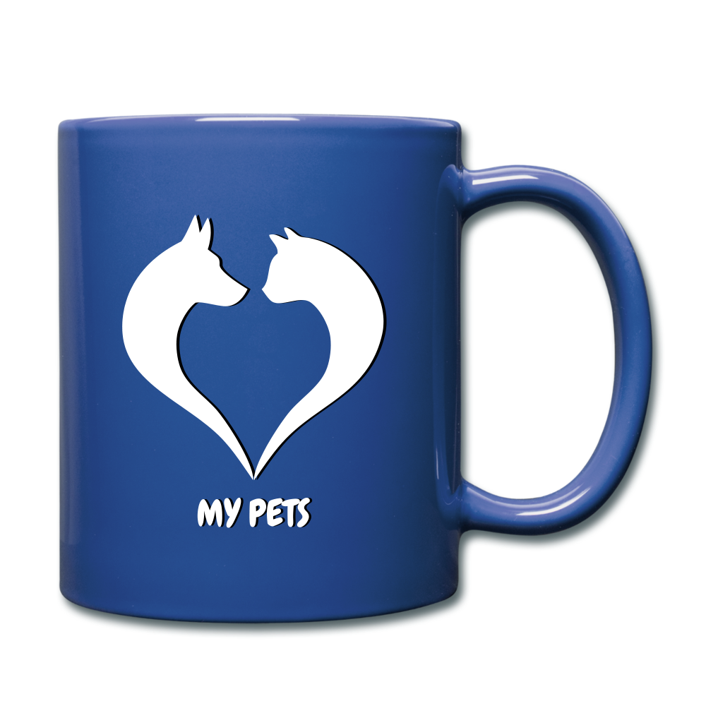 Love my pets Full Color Mug - royal blue
