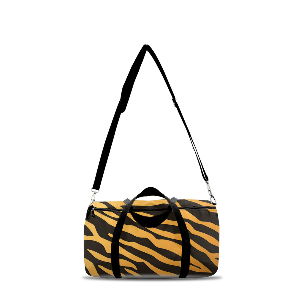 Tiger Print Duffle Bags - Personalize with Your Own Print