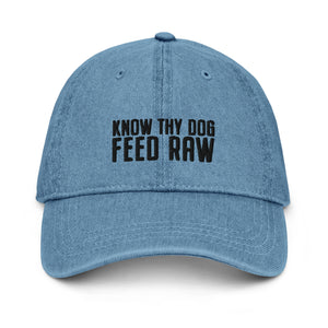 Know Thy Dog Feed Raw Denim Hat