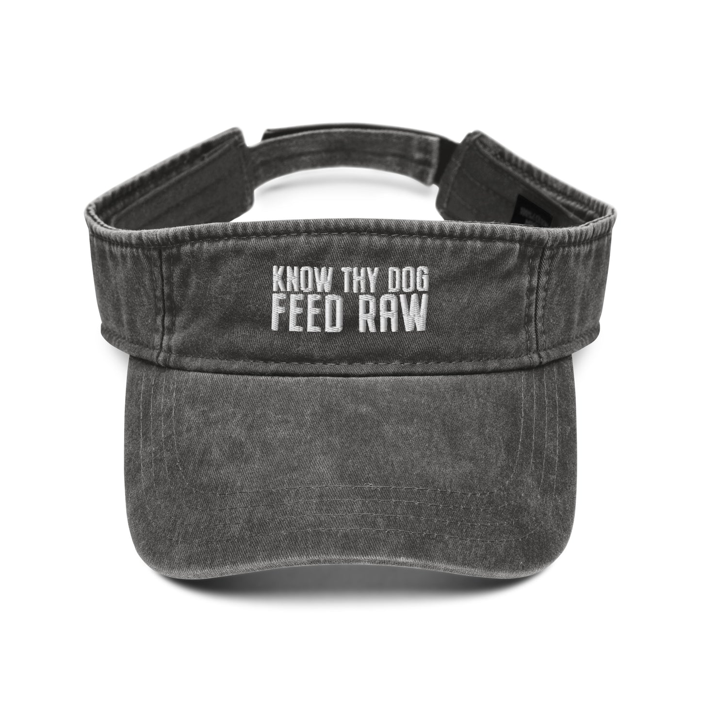 Know Thy Dog Feed Raw Denim Visor | 3 Color Options | Made in USA