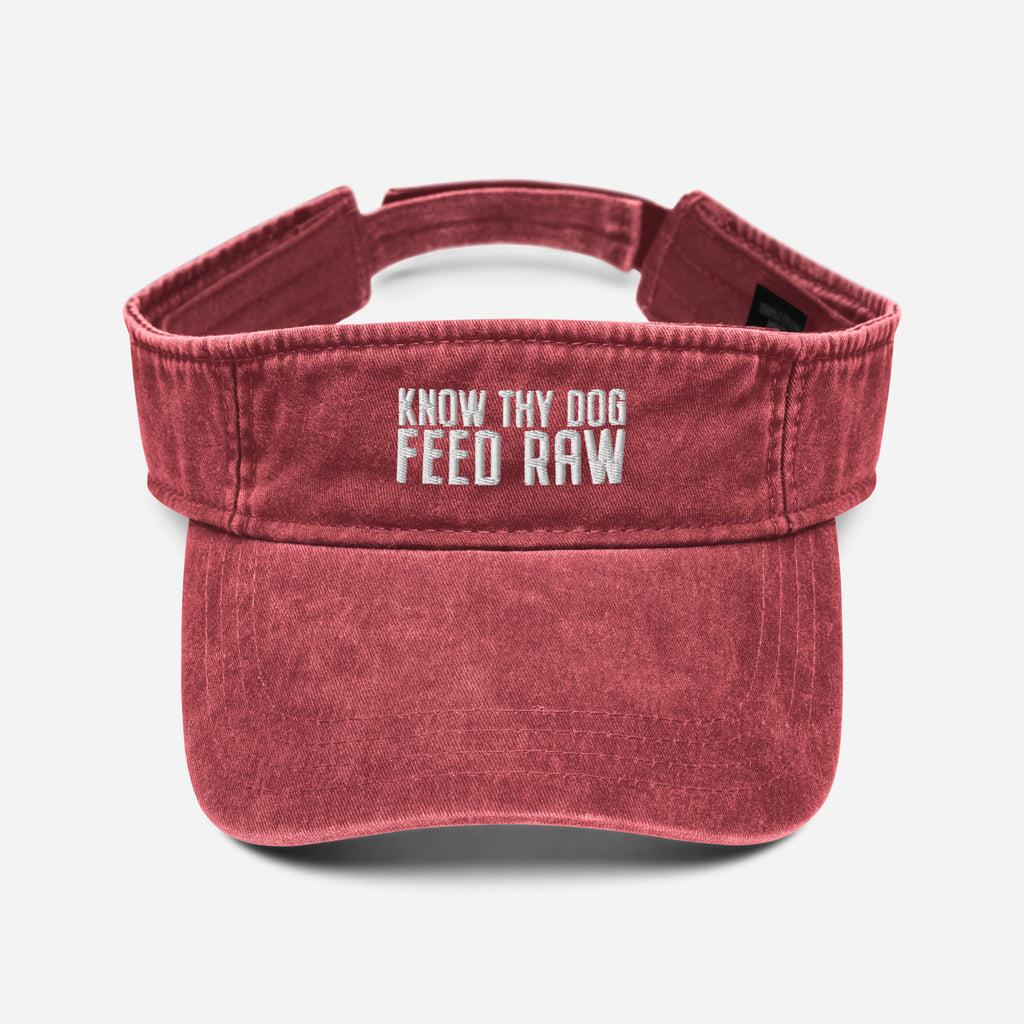 Know Thy Dog Feed Raw Denim Visor | 3 Color Options | Made in USA