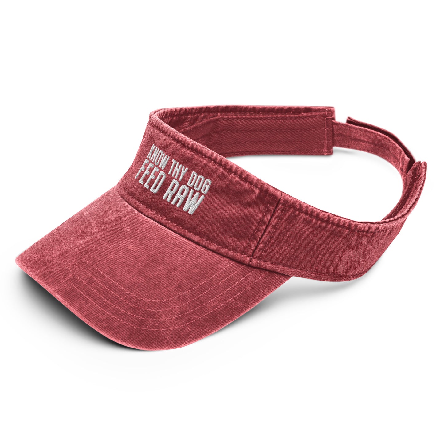 Know Thy Dog Feed Raw Denim Visor | 3 Color Options | Made in USA