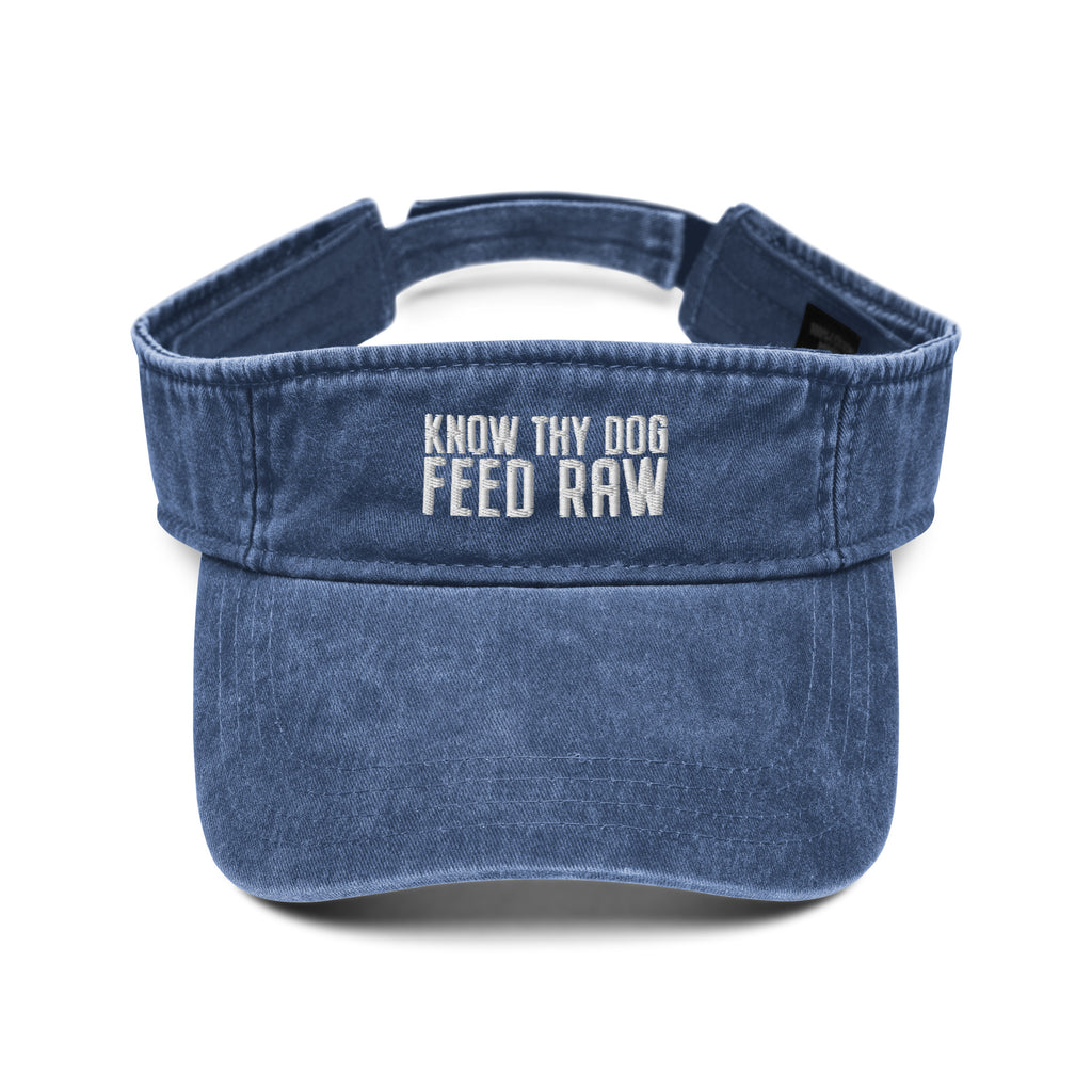 Know Thy Dog Feed Raw Denim Visor | 3 Color Options | Made in USA