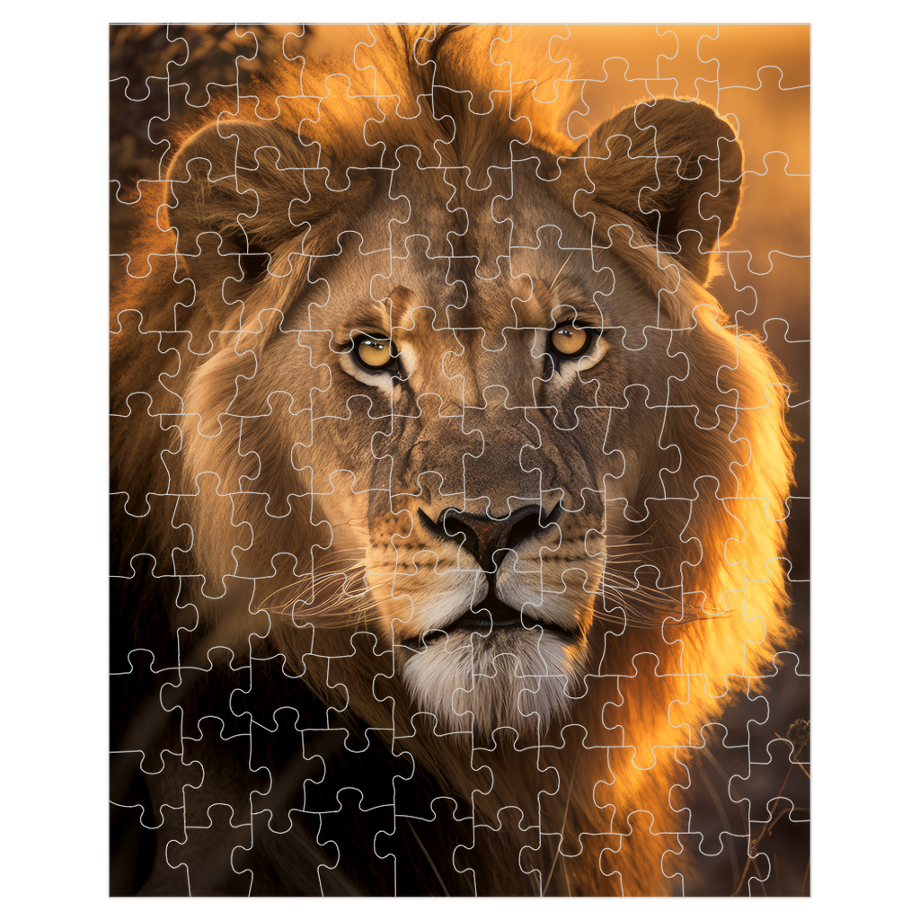 Roar into the world of puzzles with our stunning Lion puzzle!