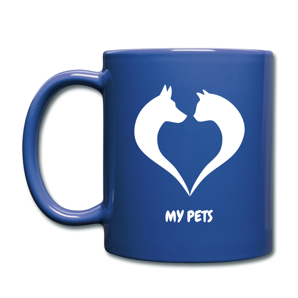 Love My Pets Full Color Mug - royal blue