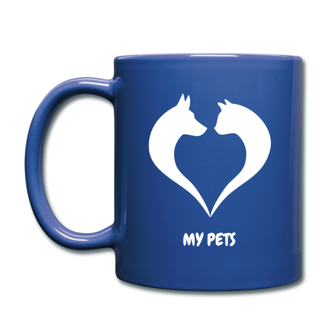 Image of Love My Pets Full Color Mug - royal blue