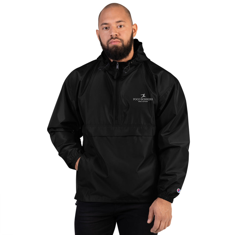 Poco Bonkers Embroidered Champion Packable Jacket