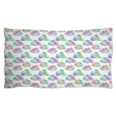 Image of Pillow Shams with Colorful Gradient Clouds