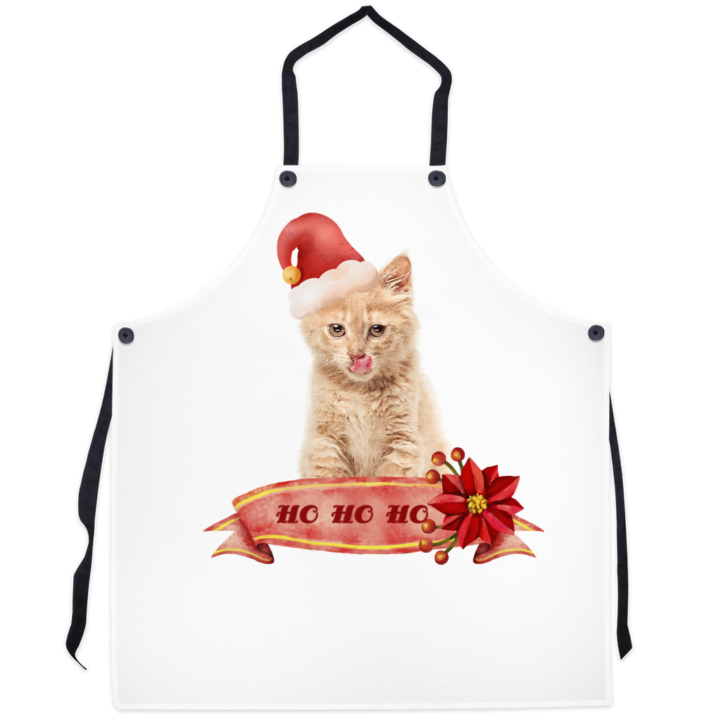 Apron with Watercolor Ginger Cat Design