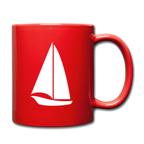Image of I'll Rather be Sailing Mug - red