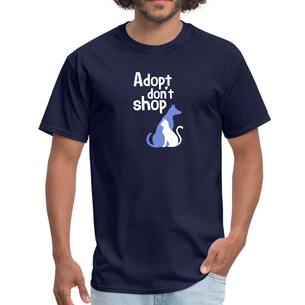 Adopt Don't Shop Men's T-Shirt - navy