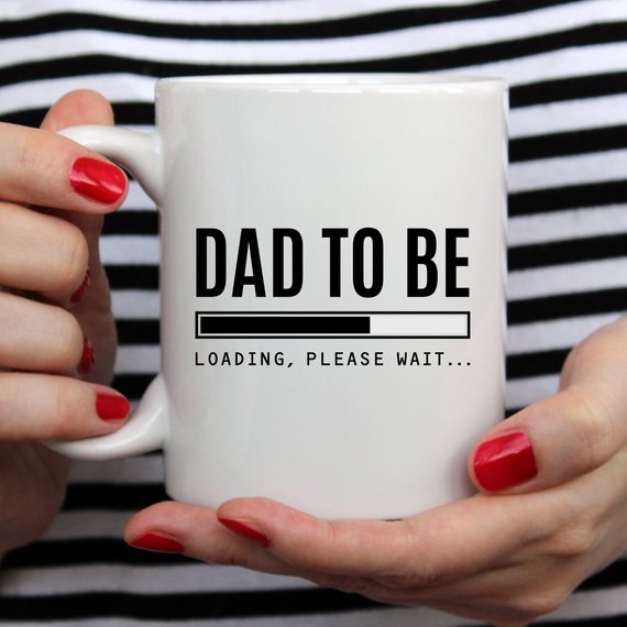 Baby Announcement Mug, Future Dad Gift, Dad To Be