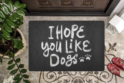 Image of Dog Lover Gift Doormat | Welcome Doormat Mat | Printed and Shipped from USA | 26x18"