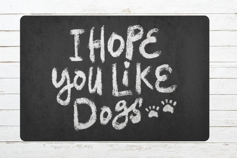 Image of Dog Lover Gift Doormat | Welcome Doormat Mat | Printed and Shipped from USA | 26x18"