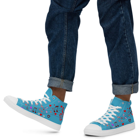 Image of Men’s high top canvas shoes